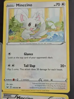 Cute Minccino Pokemon TCG Card Lot Of 5 English Non Holo - Image 5