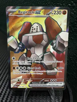 Pokemon TCG Regirock EX Full Art Ultra Rare Holo Card 214/182 Destined Rivals - Image 1