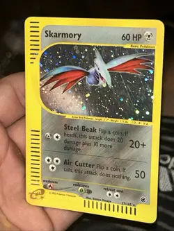 Pokemon TCG WOTC Card e-Series Skarmory Expedition Set Holo #27/165 LP - Image 1