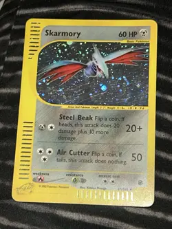 Pokemon TCG WOTC Card e-Series Skarmory Expedition Set Holo #27/165 LP - Image 2