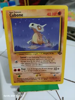Pokemon Card Cubone Jungle Set 70/130 NM Vintage WoTC Common TCG! - Image 1
