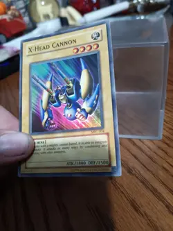 Yu-Gi-Oh Card MFC-004 X HEAD CANNON Super rare holo NM Vintage 1996 - Image 3