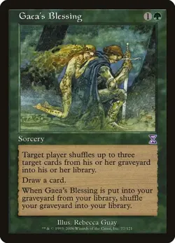 Gaea's Blessing Time Spiral LP MTG - Image 1