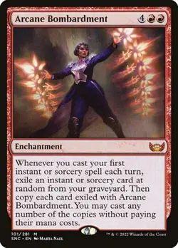 Arcane Bombardment Streets of New Capenna LP MTG - Image 1