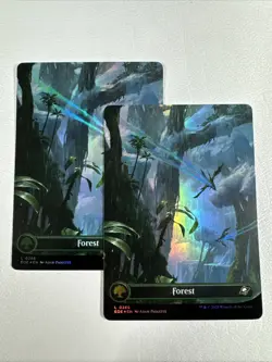 [X2] Forest (Borderless Foil) #266 Edge of Eternities EOE NM/MINT MTG - Image 1