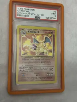 2002 Pokemon Legendary Collection Theme Deck #3 Charizard Non Holo PSA 9 Mint - Image 1
