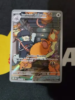 Pokemon Team Rockets Raticate 202/182 Destined Rivals Illustration Rare NM - Image 1