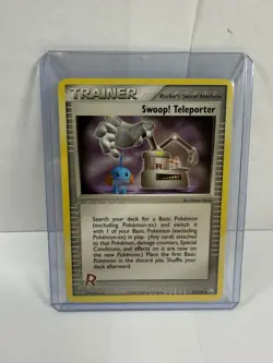 Pokemon Swoop! Teleporter Team Rocket Returns 92/109 Non Holo Trainer - Image 1