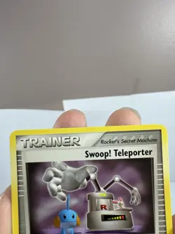 Pokemon Swoop! Teleporter Team Rocket Returns 92/109 Non Holo Trainer - Image 3