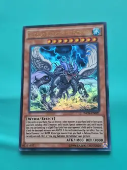 Yugioh True King Bahrastos, the Fathomer Ultra Rare Unlimited Ed. INOV-EN021 MP - Image 1
