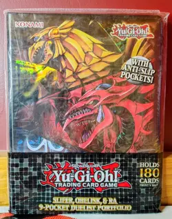 KONAMI OFFICIAL: YuGiOh BINDER | SLIFER OBELISK RA EGYPTIAN GODS PORTFOLIO - Image 1