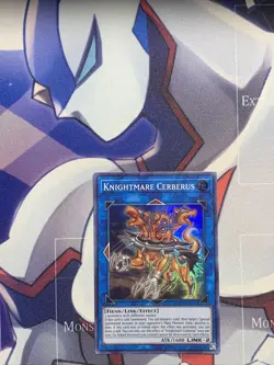 Yugioh Knightmare Cerberus FLOD-EN045 Super Rare NM - Image 1