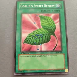 Yugioh - Goblin's Secret Remedy LOB-099 1st Edition Rare NA - Vintage VLP - Image 1