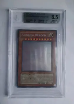 Yugioh Rainbow Dragon Ghost Rare Unlimited TAEV-EN006 BGS 8.5 - Image 2