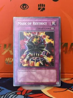 Mask of Restrict RP02-EN031 Short Print Yugioh Card Retro Pack 2 Unlimited Mint - Image 1