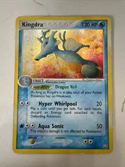 Pokemon Card Vintage KINGDRA 12/109 Holo RARE - EX Team Rocket Returns 2004 - Image 1