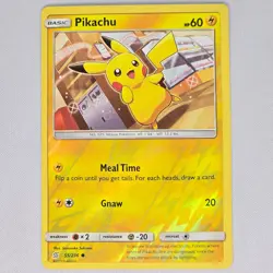 Pikachu 55/236 Unified Minds Reverse Holo Common Pokemon Card TCG English LP - Image 1