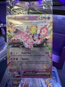 Pokemon TCG Espeon EX 034/131 STAMPED PROMO Card Prismatic Evolutions SEALED - Image 1