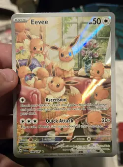 188/167 Pokemon Eevee Holo Illustration Card Twilight Masquerade - Image 1
