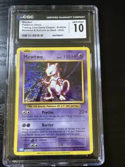Mewtwo Pokemon (2023) Trading Card Game Classic - 014/034 Holo CGC GEM MINT 10 - Image 1