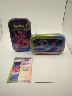 Pokemon TCG Tinkatink Paldean Fates Mini Tin w/ Sticker & Art Card - Image 4