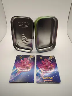 Pokemon TCG Tinkatink Paldean Fates Mini Tin w/ Sticker & Art Card - Image 5