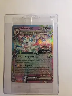 Sylveon EX Prismatic Evolutions Stamped Promo Card 041/131 Surprise Box Sealed - Image 1
