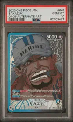 PSA 10 - Sakazuki - Leader - OP05-041 - One Piece Trading Card Game - Japanese - Image 1