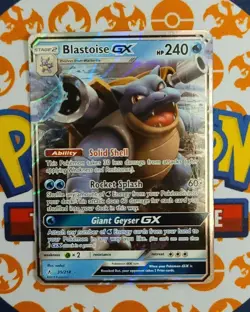 Blastoise GX 35/214 NM Holo Ultra Rare Unbroken Bonds Pokemon Card Near Mint - Image 1