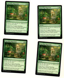Set Of 4 Saproling Migration 178/269 Common Dominaria Magic The Gathering Card - Image 1