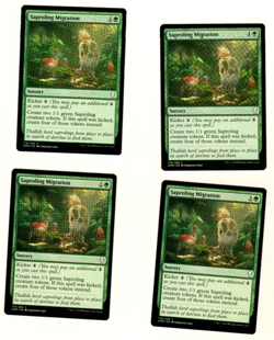 Set Of 4 Saproling Migration 178/269 Common Dominaria Magic The Gathering Card - Image 3
