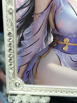 Boa Hancock One Piece Serial 45/88 Jewel Diamond Silver Plated Metal Card Waifu - Image 5