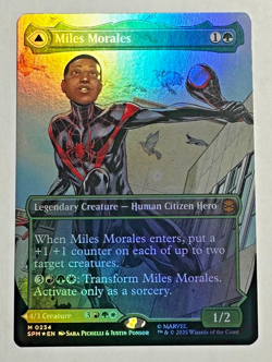MTG Miles Morales 234 Mythic Foil Borderless Marvel Spider-Man - Image 1