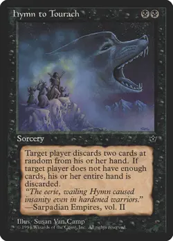 MTG Hymn to Tourach Fallen Empires 38a Regular Common MP - Image 1
