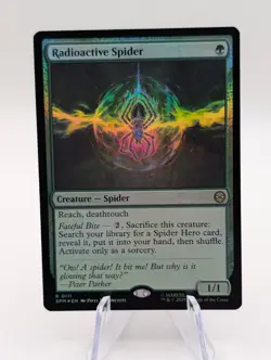 Magic the Gathering Spiderman | Radioactive Spider FOIL | Pack fresh NM - Image 1