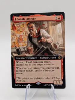 Magic the Gathering Spiderman | J Jonah Jameson Borderless | Pack fresh NM - Image 1
