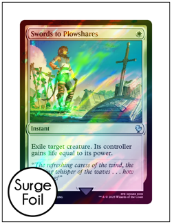 1x Swords to Plowshares, Surge Foil, Final Fantasy, Magic MTG NM - Image 1