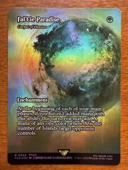 Carpet of Flowers - Fal'Cie Paradise FOIL BORDERLESS 0044 Final Fantasy FCA MTG - Image 1
