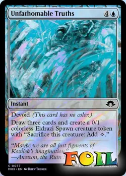 Unfathomable Truths 0077 MTG Modern Horizons 3 Common NP Foil - Image 1