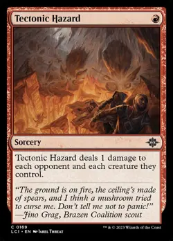 x4 Tectonic Hazard - Foil C MTG The Lost Caverns of Ixalan M/NM, English - Image 1