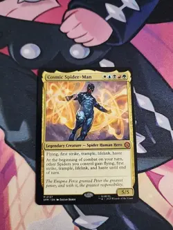 Magic The Gathering SPM Spider-Man Mythic M 0127 Cosmic Spider-Man - Near Mint - Image 1