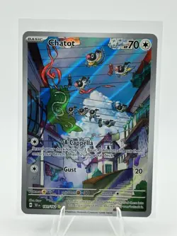 Chatot 181/162 - Illustration Rare - Temporal Forces SV05 - NM Pokemon TCG - Image 1