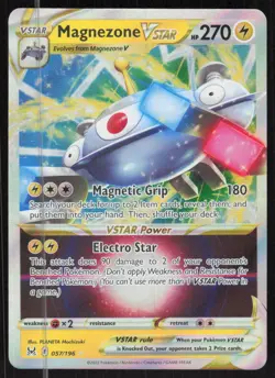 Pokemon TCG SWSH11: Lost Origin #057/196 Magnezone VSTAR NM - Image 1