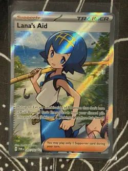 Pokemon TCG Lana's Aid Holo Ultra Rare Card 207/167 Sv06: Twilight Masquerade NM - Image 1
