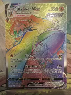 Blaziken VMAX Secret Rare Rainbow 200/198 Sword & Shield Chilling Reign Pokemon - Image 1