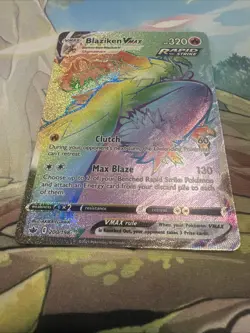Blaziken VMAX Secret Rare Rainbow 200/198 Sword & Shield Chilling Reign Pokemon - Image 2