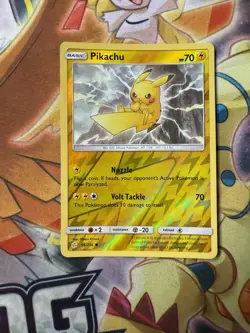 Pikachu Pokemon Sun & Moon Reverse Holo - Cosmic Eclipse 66/236 NM - Image 1