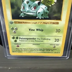 1999 Pokemon Base Set Ivysaur Shadowless 1st Edition 30/102 - MINT Unused - Image 4