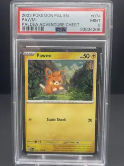 Pawmi 074 PSA 9 Paldea Adventure Chest 2023 Pokemon English - Image 1