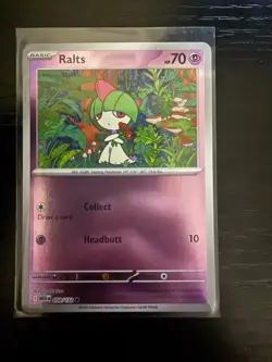 Ralts 058/132 Common Reverse Holo - Pokemon TCG Mega Evolution - NM - Image 1